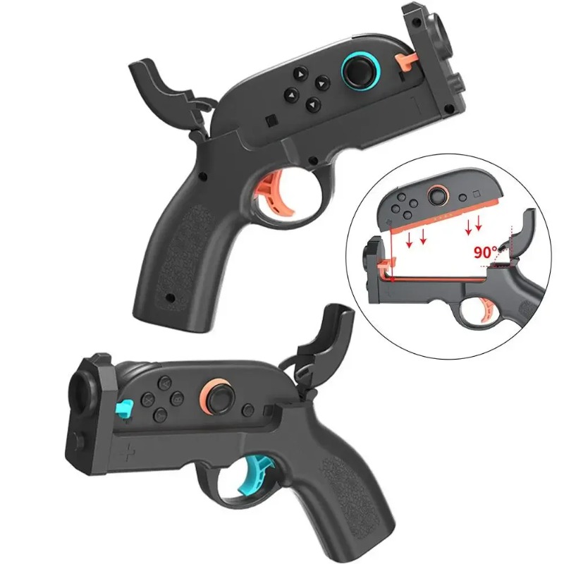 Retro Gaming Gun - Lewy i prawy uchwyt pistoletowy do