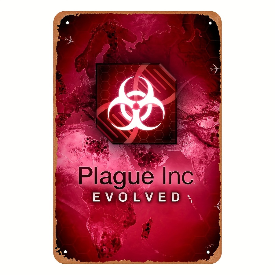 Retro Gaming Us - Metalowy znak w stylu vintage Plague