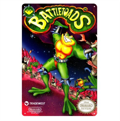Retro Gaming Us - Battletoads NES Retro Gra Wideo Metalowy