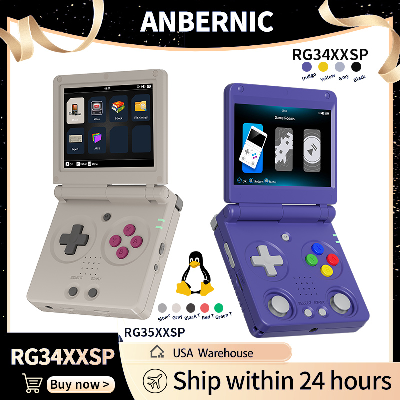 Anbernic RG34XXSP RG35XXSP Kon – Retro Gaming Realm recenzja i cena