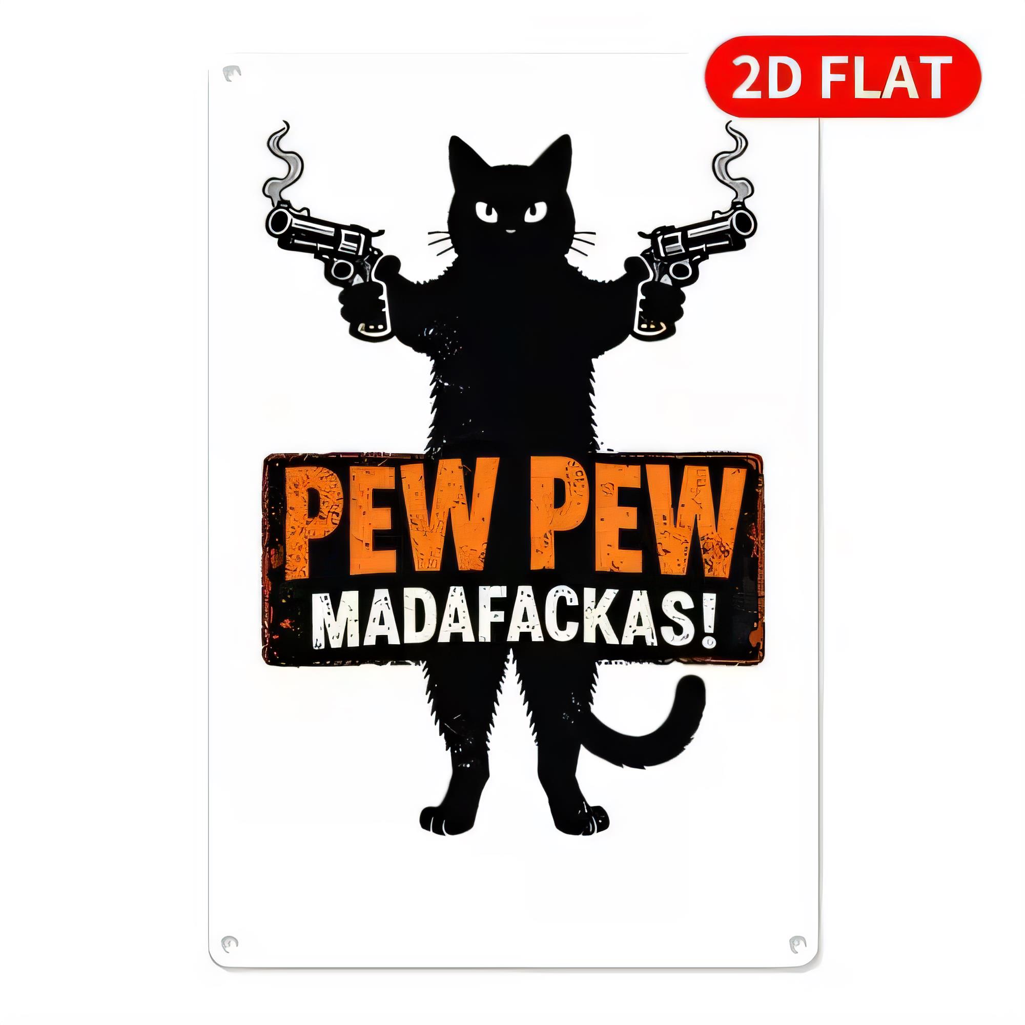Tabliczka Metalowa Pew Pew Mad – Retro Gaming Gun recenzja i cena