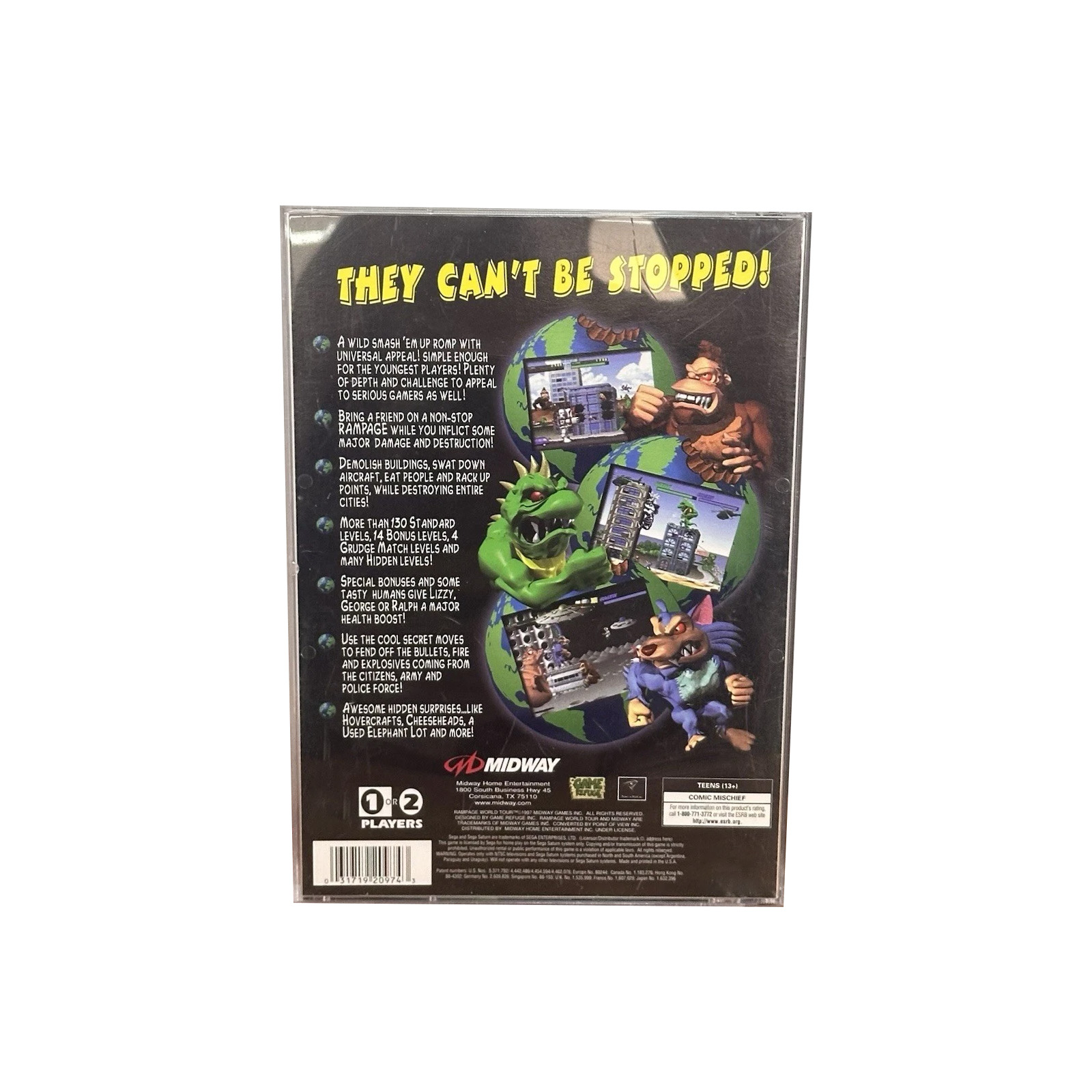 Saturn Copy Disc Game Rampage  – Retro Gaming Box recenzja i cena