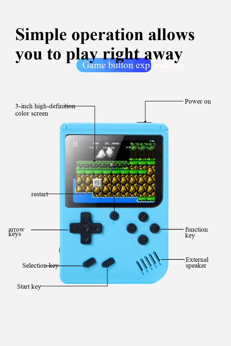 NOWA 3-calowa Przenośna Retro  – Gaming Retro Arcade recenzja i cena